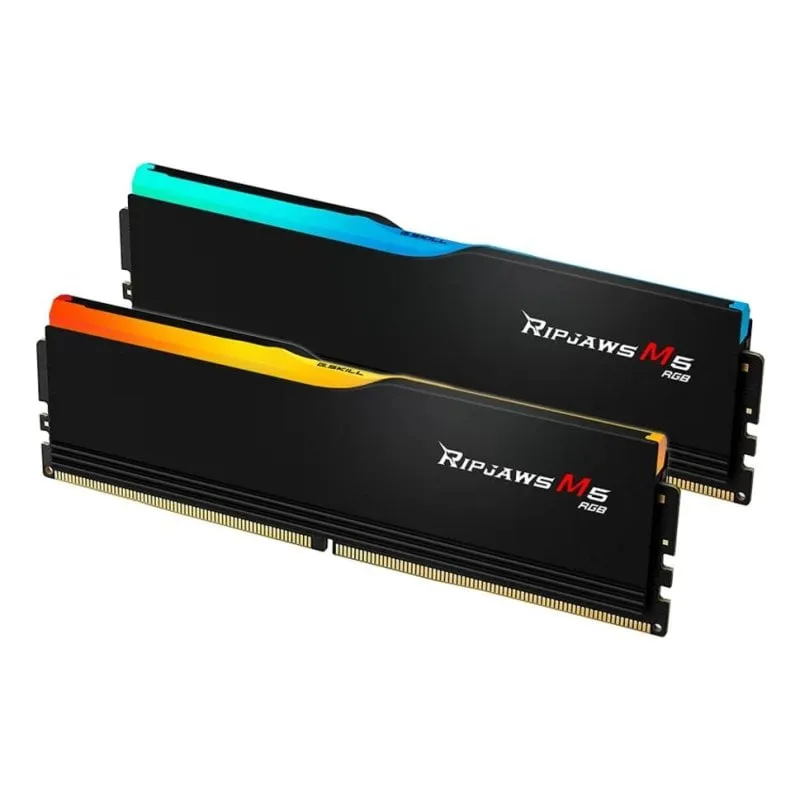 Memoria RAM G.Skill Ripjaws M5 RGB F5-6000J2836G16GX2-RM5RK 32GB 2x16GB DDR5 6000MHz CL28 Intel XMP RGB Nero