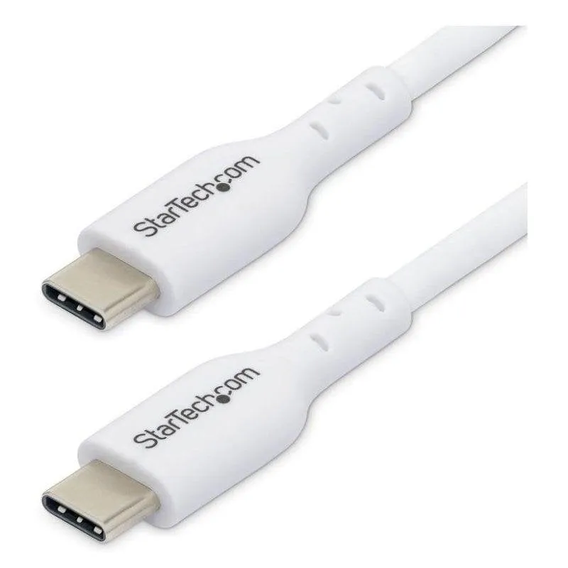 Cavo USB-C StarTech USB2CC1MNCWHE 1 m 60W 3A Bianco Carica e Dati