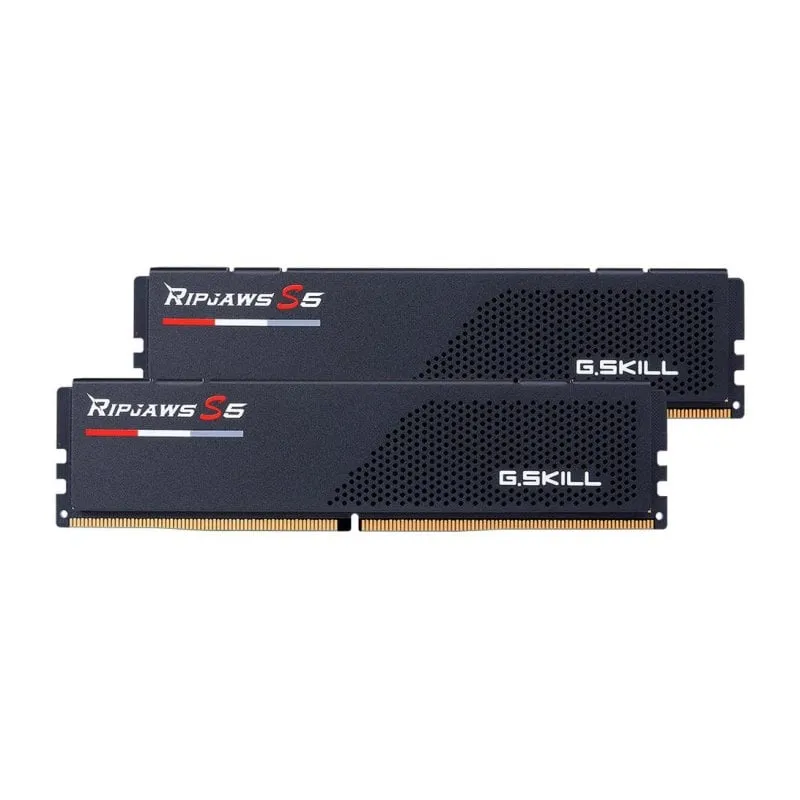 Memoria RAM G.Skill Ripjaws F5-6000J3238G32GX2-RS5K 64GB Kit 2x32GB DDR5 6000MHz CL32 XMP Dissipatore Nero