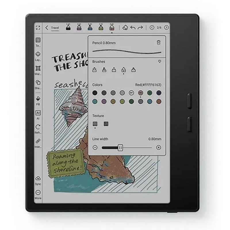 Libro Electrónico Boox Go Color 7" Gen II Wi-Fi Bluetooth Android colore touch