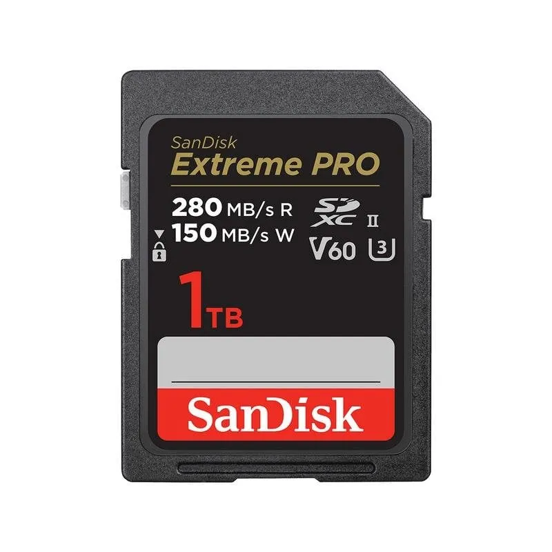 Scheda SanDisk SDSDXEP-1T00-GN4IN 1TB SDXC UHS-II V60 280MB/s 150MB/s
