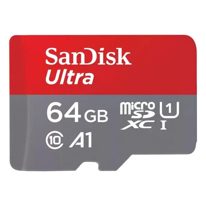 Scheda MicroSDXC Sandisk SDSQUAB-064G-GN6MT 64GB Classe 10 140MB/s A1 U1 con Adattatore SD