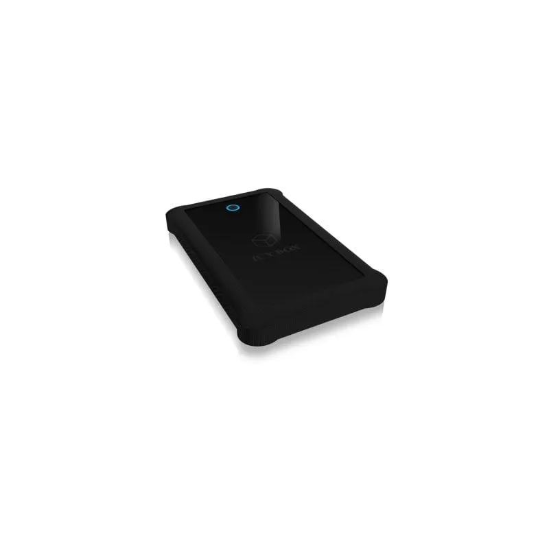 Box ICY BOX IB-233U3-B 2.5" ABS Alluminio Silicone Nero Supporto Hot-Swap UASP