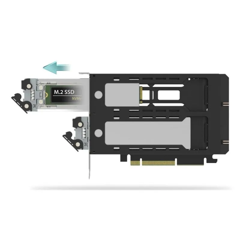 Scheda adattatore ICY DOCK MB842M5P-B ExpressSlot Elite PCIe 5.0 2xM.2 NVMe