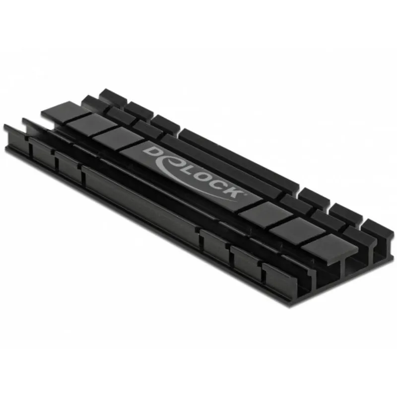 Dissipatore DeLock 18285 Alluminio Nero 70mm per SSD M.2