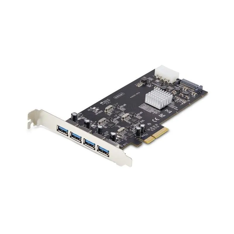 Scheda di espansione Startech P5Q4A-USB-CARD PCIe 4 porte USB-A 5Gbps Full-height Low-profile