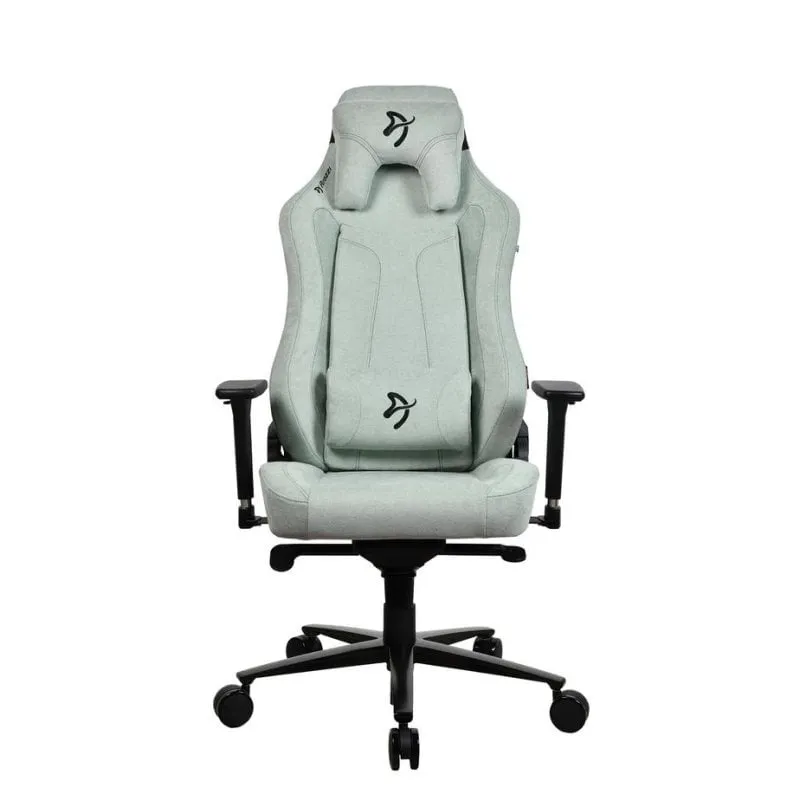 Sedia gaming Arozzi Vernazza SoftFabric Pearl Green reclinabile 3D