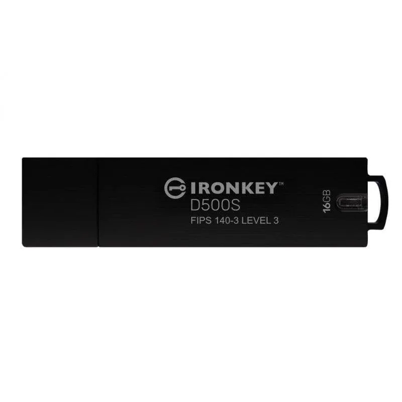 Unità flash USB Kingston IronKey D500S 16GB crittografia militare FIPS 140-3 zinco