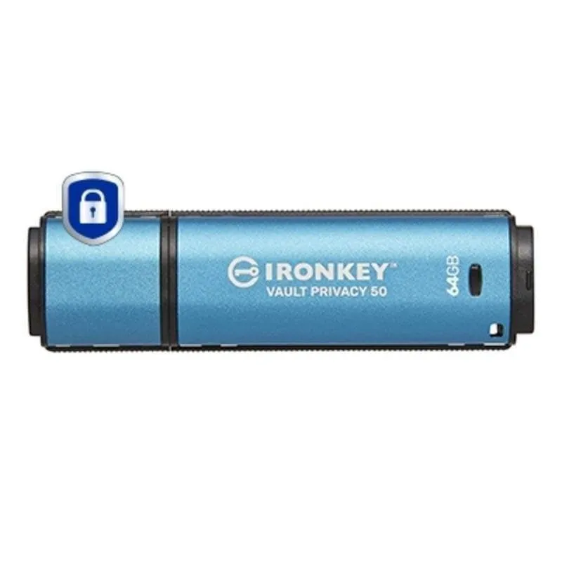 Unità flash USB Kingston IronKey Vault Privacy 50 64GB AES-256 FIPS 197
