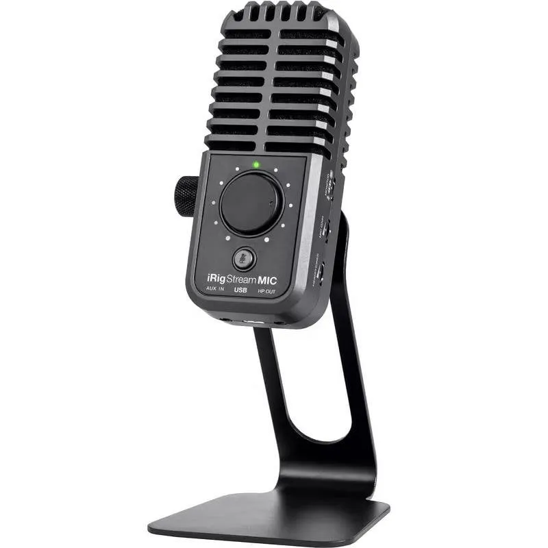 Microfono IK Multimedia IRIG Stream Mic USB USB-C cardioide con interfaccia audio