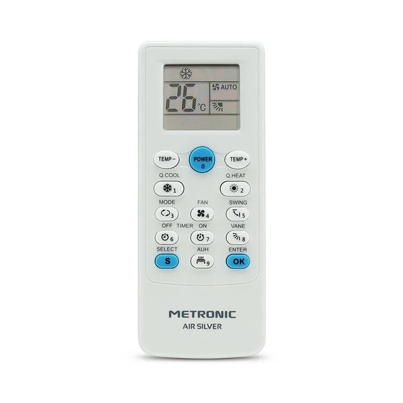 Telecomando Metronic 495348 per climatizzatore universale display 8m bianco