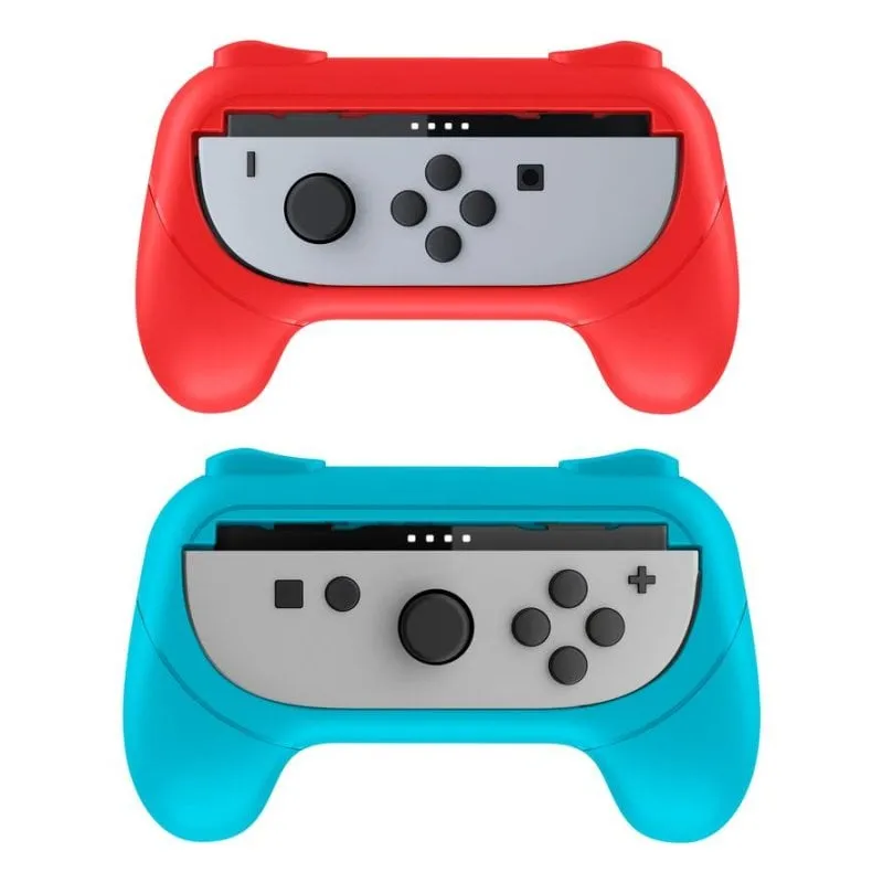 Grip controller NACON SWITCHNEWJOYCONGRIP per Nintendo Switch 2 antiscivolo blu rosso