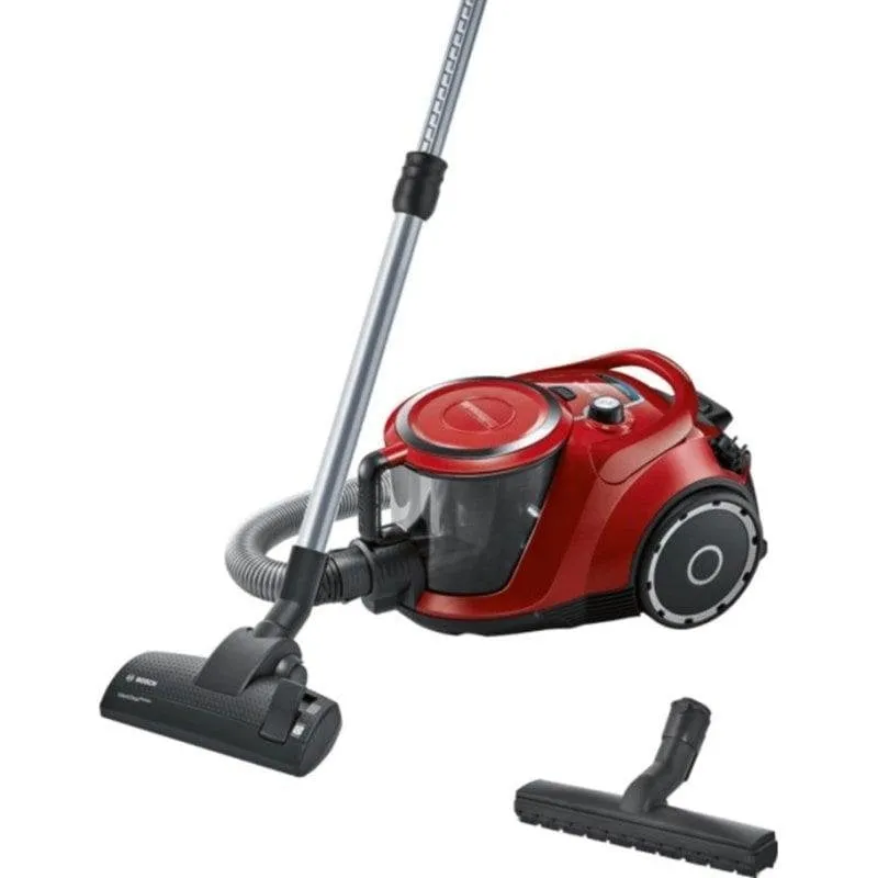 Aspirapolvere senza Sacco Bosch Serie 6 BGC41Q69 600W Filtro HEPA 2,4L Rosso
