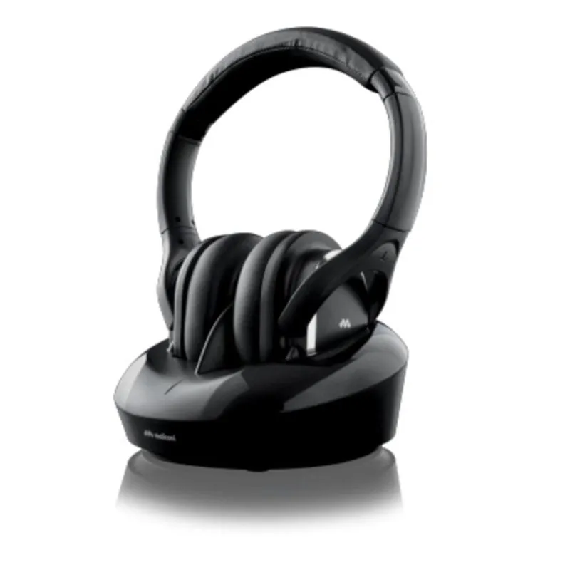 Auricolari Meliconi HP DIGITAL PLUS wireless e cablati con riduzione del rumore per TV neri