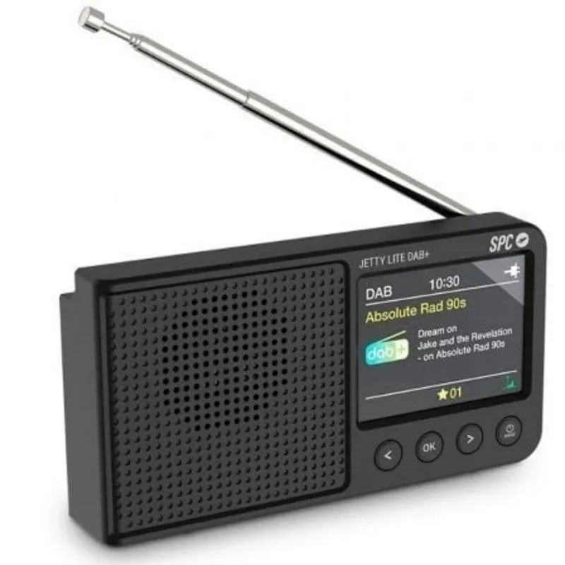 Radio portatile SPC Jetty Lite DAB+ schermo TFT 2,4" Bluetooth 80 preselezioni nera