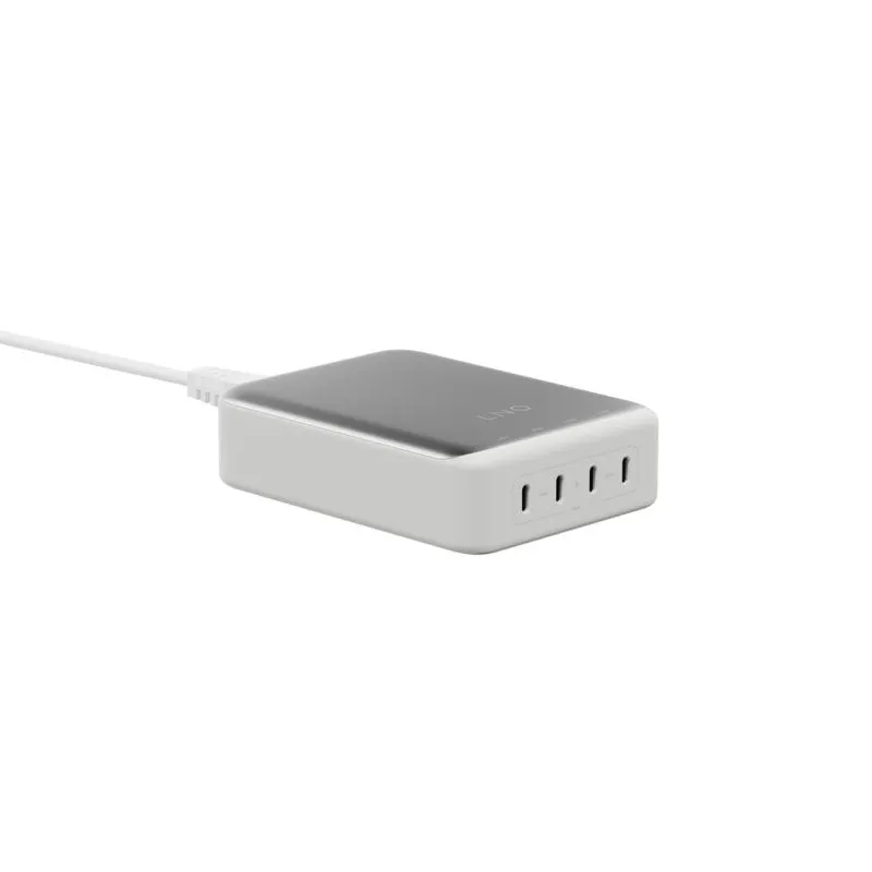 Multipresa LINQ DeskCharge 4 prese USB-C PD 240 W GaN2 caricatore rapido alluminio