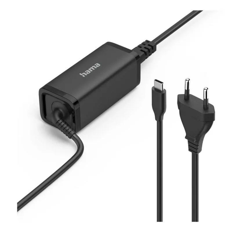 Caricatore portatile Hama 00200023 USB-C 65W Universale Nero