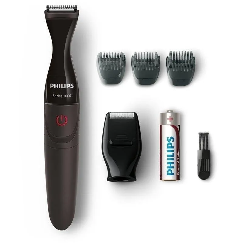 Regolabarba Viso Philips MG1100/16 Senza Filo Impermeabile 4 Impostazioni 3 Pettini