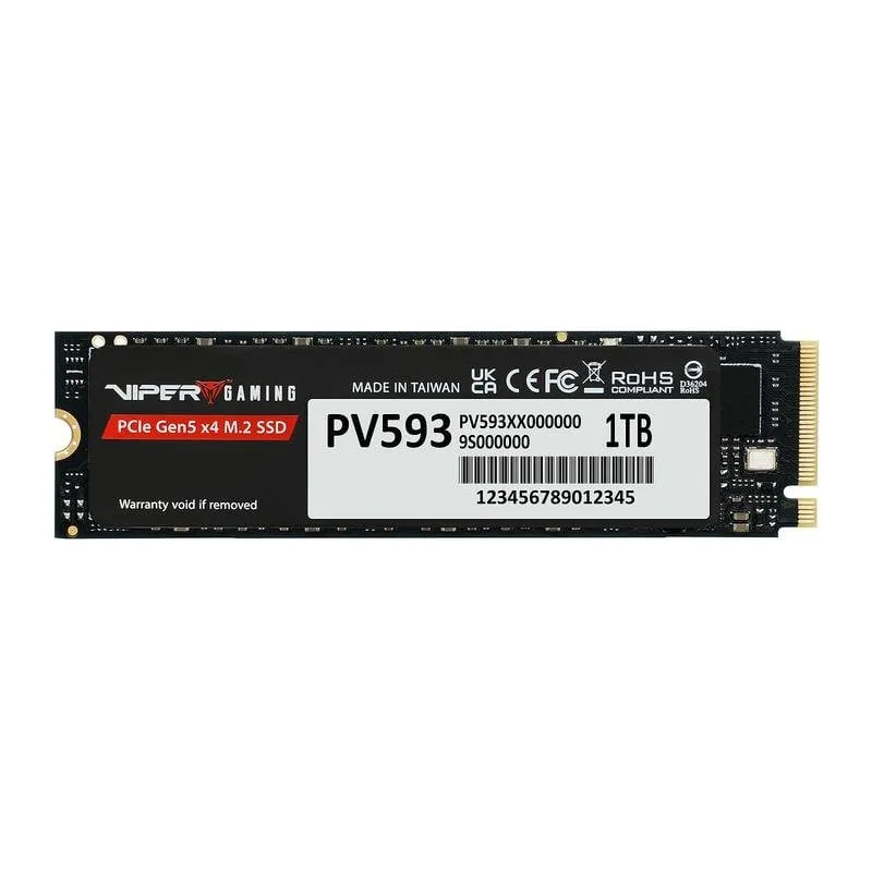 Disco Duro Viper Gaming PV593 1TB SSD M.2 2280 PCIe 5.0 10000 MB/s NVMe