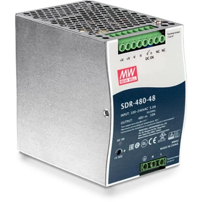 Fonte di Alimentazione TRENDnet TI-S48048 480W con PFC DIN-Rail Protezioni Avanzate