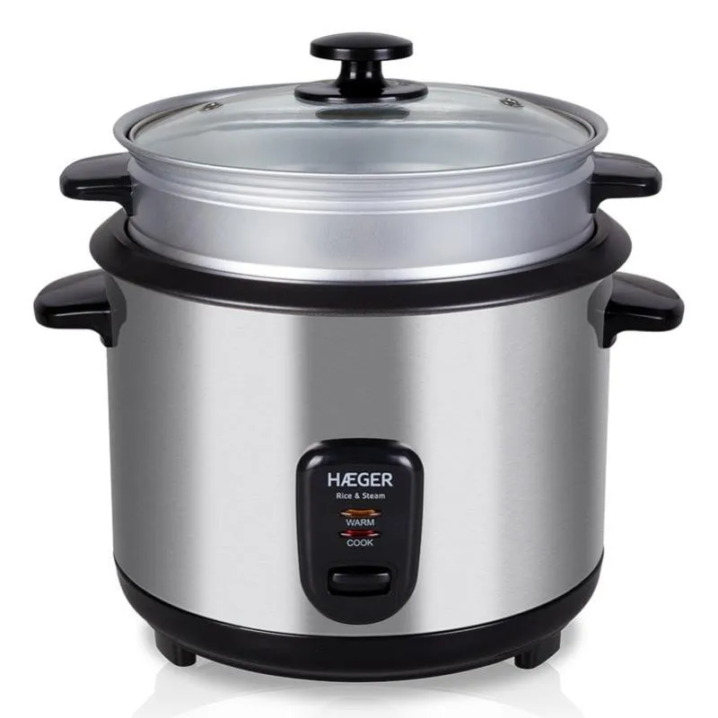 Arrocera Haeger RC-18L.001A inox 1,8L 700W funzione vapore antiaderente