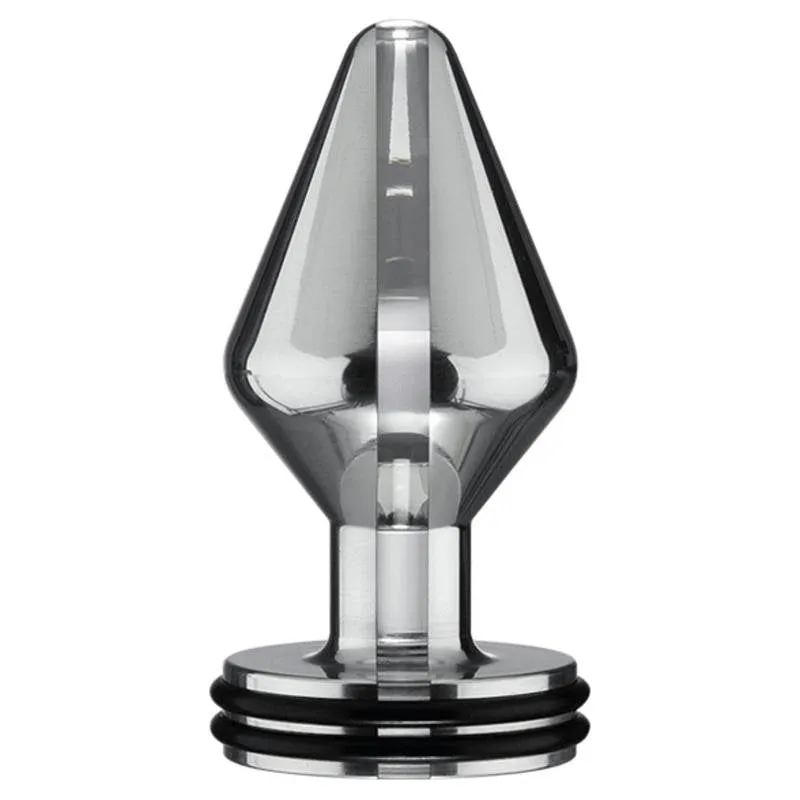 Plug anale ElectraStim Midi Classic Electro Butt Plug metallo argento 4 cm