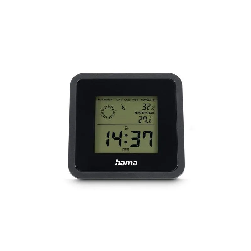 Stazione meteorologica Hama Borneo digitale hygrometro termometro interno nero