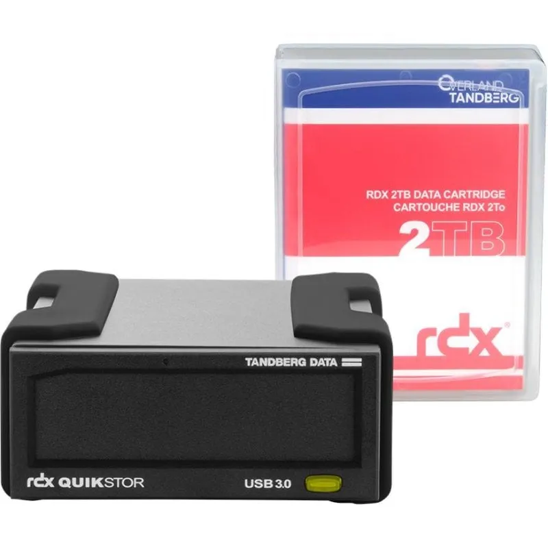 Disco Duro Overland-Tandberg 8865-RDX 2TB HDD RDX USB 3.2 260MB/s Esterno