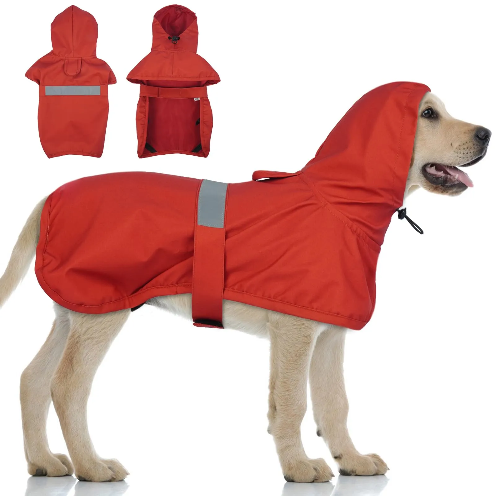 LeLePet Cappotto Impermeabile per Cani, Giacca Resistente all'Acqua per