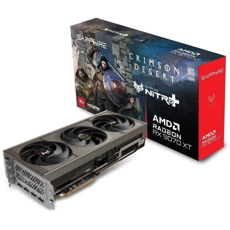 Scheda Grafica Sapphire Radeon RX 9070 XT NITRO+ OC 16GB GDDR6