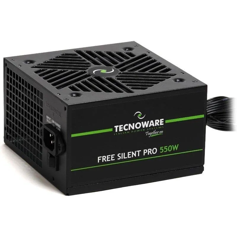 Fonte di Alimentazione Tecnoware Free Silent PRO 550W ATX silenziosa protezioni avanzate