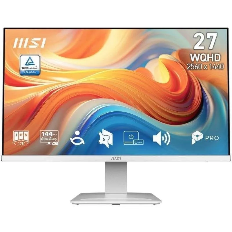 Monitor MSI PRO MP273QW E14 27" WQHD 144Hz IPS HDR Ready 1ms Altoparlanti