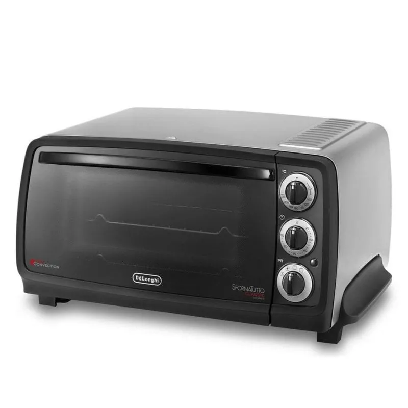 Forno elettrico DeLonghi Sfornatutto 14 L Argento con timer meccanico e funzione convezione