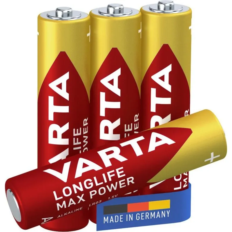 Batteria VARTA 4703/4B AAA Alcalina 1,5V 4 pezzi Oro Rosso