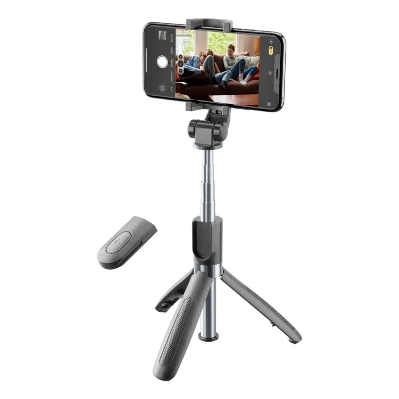Palo selfie Cellularline Freedom Bluetooth Trépiede Universale Nero 70cm