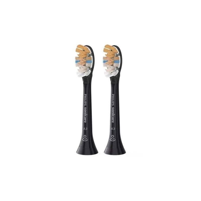 Testine di Ricambio Philips Sonicare Premium All-in-One HX9092/88 2 Unità Nero Morbido