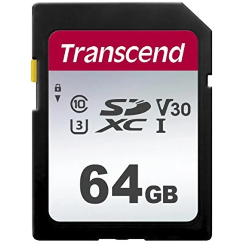 Scheda SDXC Transcend TS64GSDC300S 64GB UHS-I V30 U3 Resistente