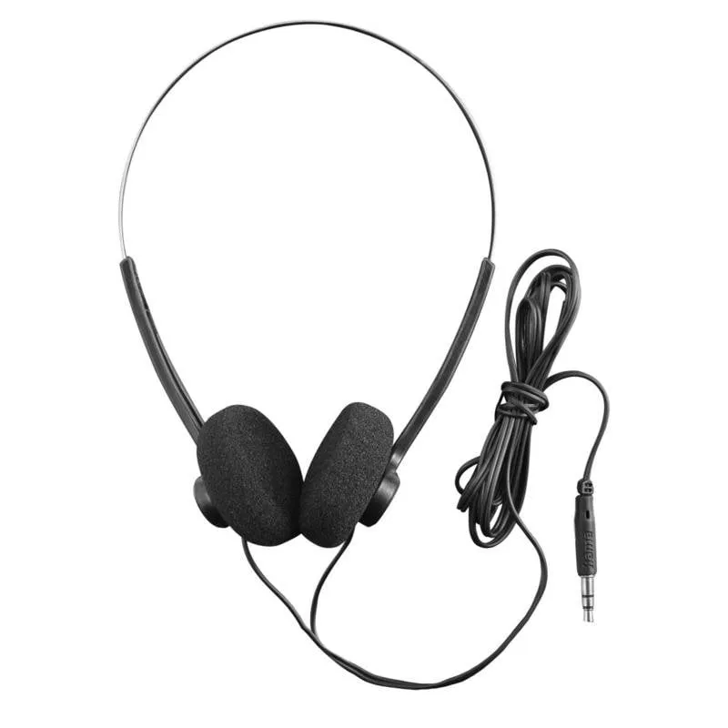 Auricolari Hama Slight II con filo Jack 3,5 mm per musica Nero