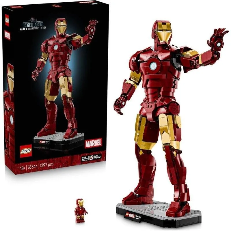 LEGO Marvel Iron Man Mark 3 Edizione da Collezionista 76344 1297 pezzi