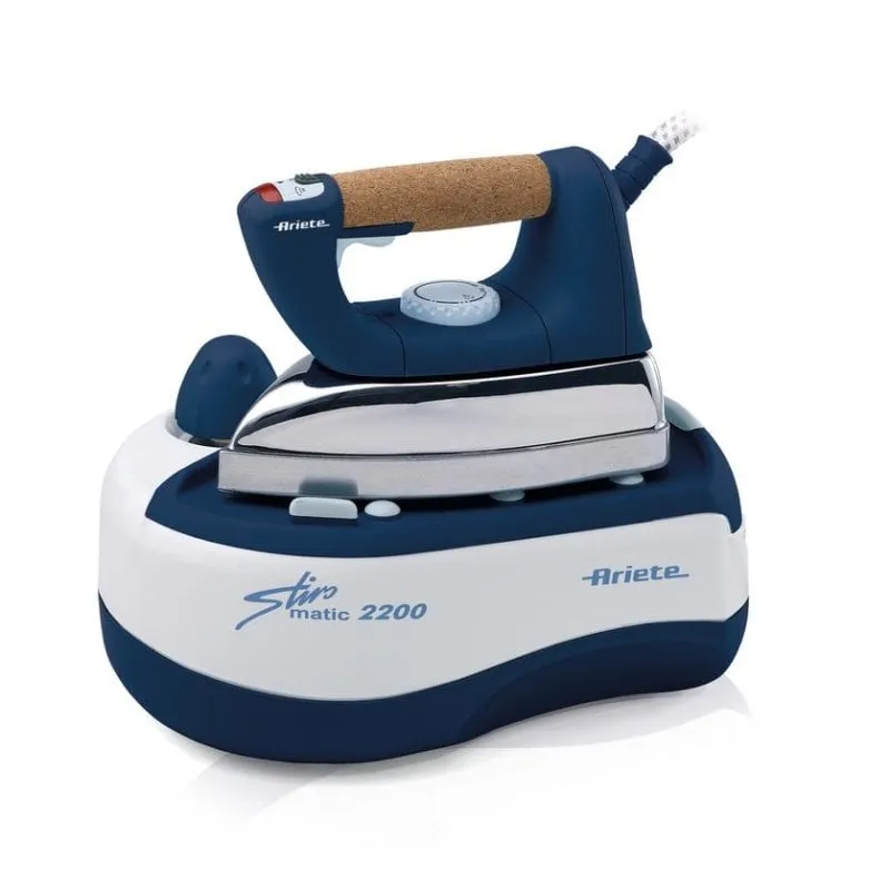 Stazione stiratura a vapore Ariete 6257/01 2000W suola alluminio 3 bar 0,8L blu/bianco
