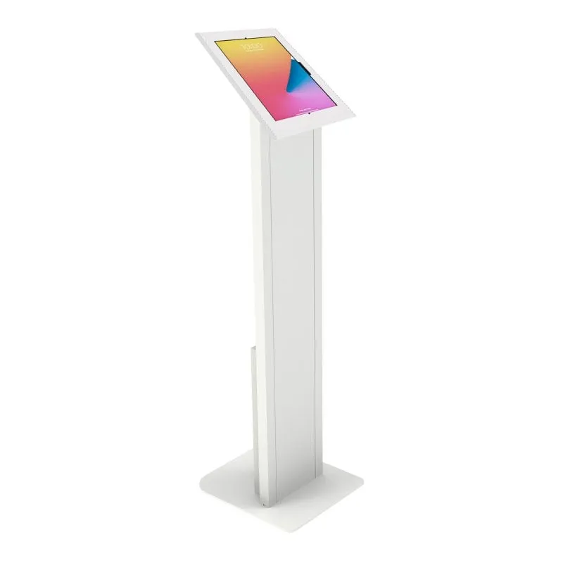 Supporto da pavimento universale Kimex per tablet Apple e Samsung da 12,9'' a 13'', bianco