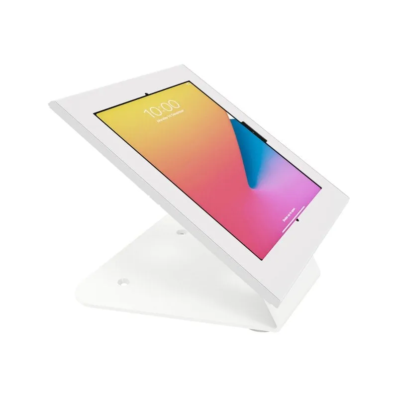 Supporto universale da parete o da tavolo Kimex per tablet Apple e Samsung da 12,9'' a 13'', bianco