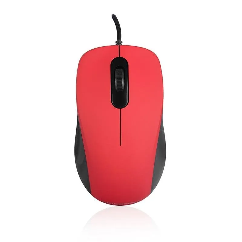 Mouse Modecom MC-M10S USB 1000 DPI Rosso Ambidestro