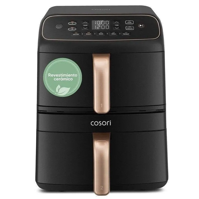 Friggitrice ad Aria Cosori Turbo Tower Compact Chef Edition Doppio Cestello 8,6 L 2630 W