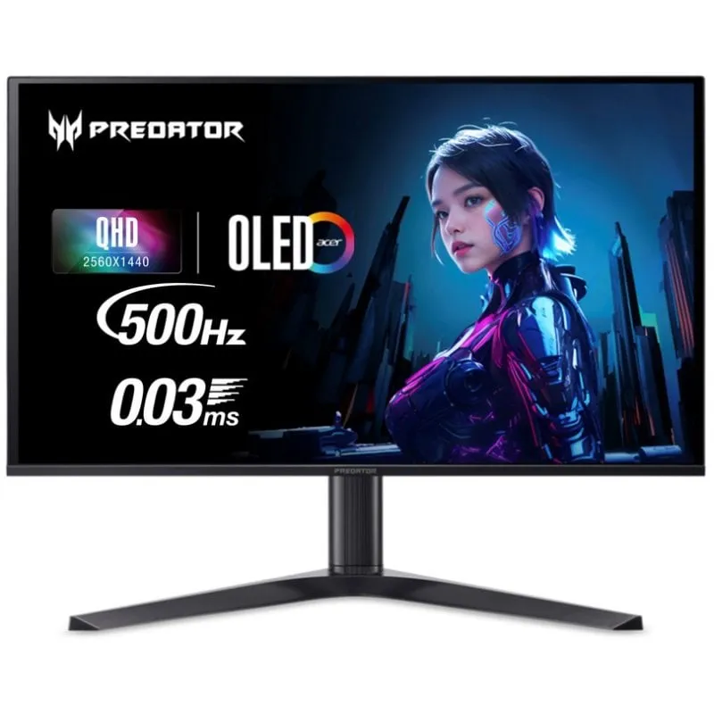 Monitor PC Acer Predator X27UF5bmiippruzx 27'' QHD 500Hz OLED 0.03ms FreeSync Premium Pro