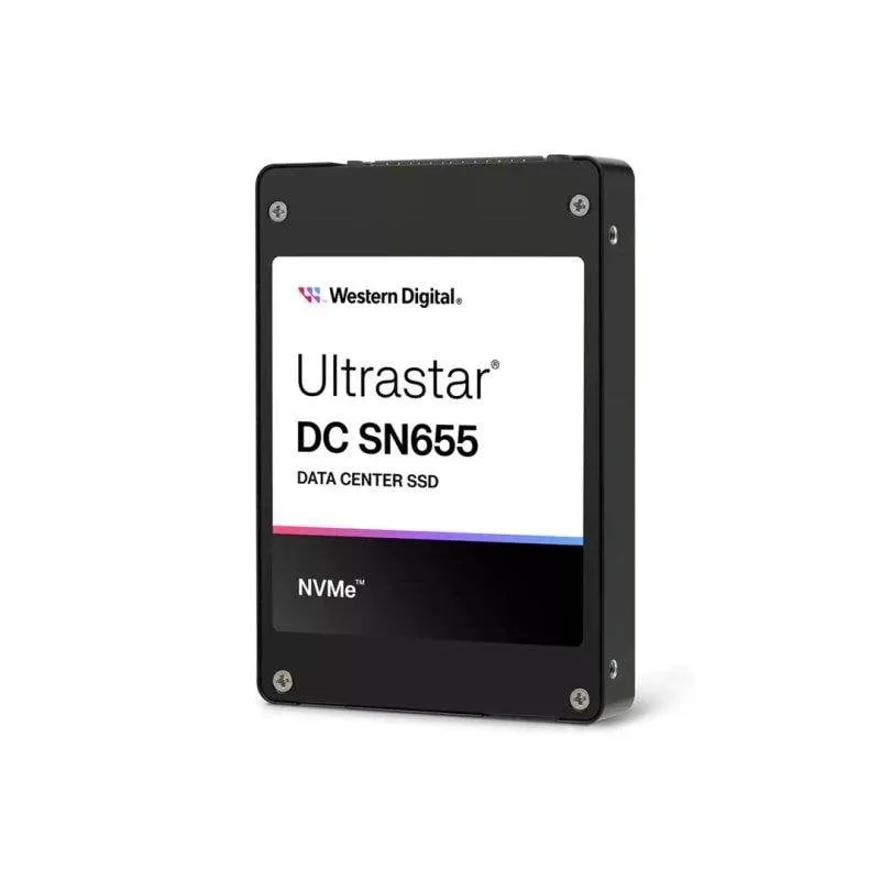 Disco Duro Western Digital Ultrastar SN655 3,84TB SSD U.3 6800MB/s PCIe 4.0 NVMe