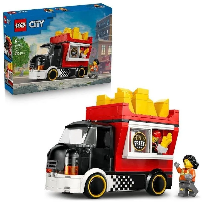 Set Costruzioni LEGO 60488 City Camion Patatine Fritte Minifigure Accessori