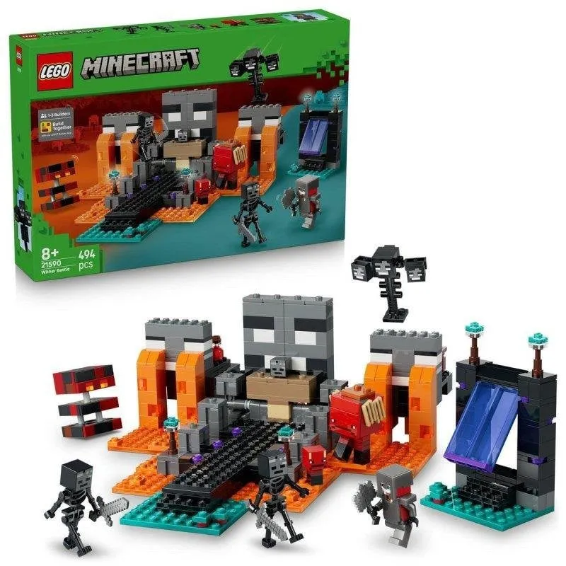 Set costruzione LEGO 21590 Minecraft La Battaglia contro il Wither 494 pezzi