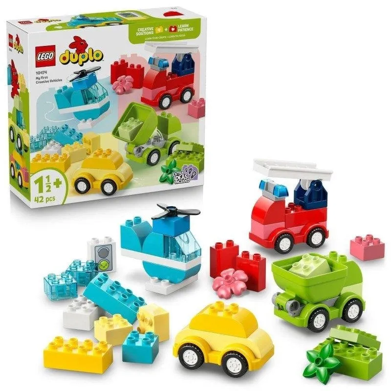 Set costruzioni LEGO Duplo 10474 Veicoli Creativi 42 pezzi per bambini