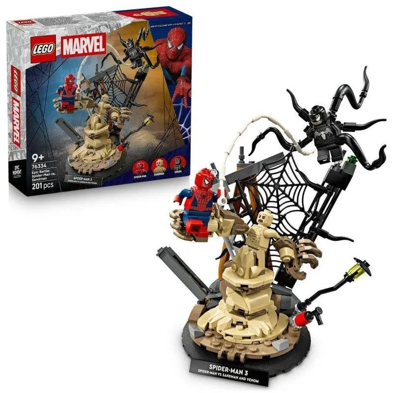 Set da Costruzione LEGO 76334 Marvel Spider-Man vs Sandman 3 Minifigure